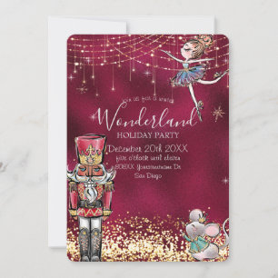 Invitation Nutcracker Winter Wonderland Noël en Bourgogne