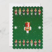 Invitation Nutty Nutcrackers Fête de Noël (Dos)