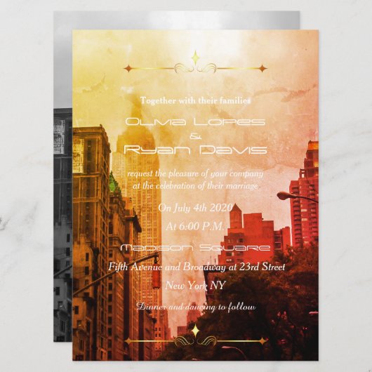 INVITATION NYC (Devant / Derrière)