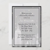 Invitation NYC ESB Skyline Etché noir étoile Anniversaire V (Dos)