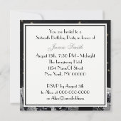 Invitation NYC Skyline 2 Black Gold Star Sweet 16 (Dos)