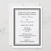 Invitation NYC Skyline Brooklyn Bridge #2 Dîner de répétition (Dos)