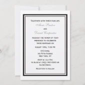 Invitation NYC Skyline Brooklyn Bridge #2 Mariage (Dos)