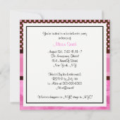 Invitation NYC Skyline Brooklyn Bridge Bateau 3 Bachelorette (Dos)