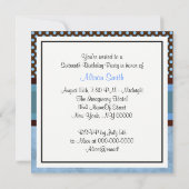 Invitation NYC Skyline Brooklyn Bridge Bateau 4 Sweet 16 (Dos)