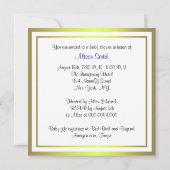 Invitation NYC Skyline Brooklyn Bridge Blue White Baby shower (Dos)