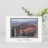 Invitation NYC Skyline Central Park Du Mariage Au-Dessus Invi (Debout devant)