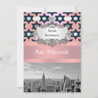 Invitation NYC Skyline Empire State Building Bat Mitzvah #1