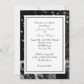 Invitation NYC Skyline no 2 Black Wht Heart Mariage (Dos)