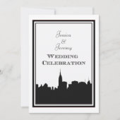 Invitation NYC Skyline Silhouette #2 do-it-yourself Mariage I (Devant)