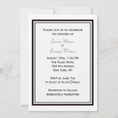 Invitation NYC Skyline Silhouette #2 do-it-yourself Mariage I (Dos)