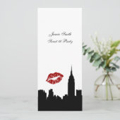 Invitation NYC Skyline Silhouette, Biss ESB #1 BW Sweet 16 VV (Debout devant)