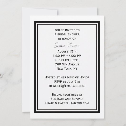 Invitation NYC Skyline Washington Sq do-it-yourself Etched (Dos)