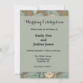 Invitation Nymphéas Art Nouveau Naturel (Devant)