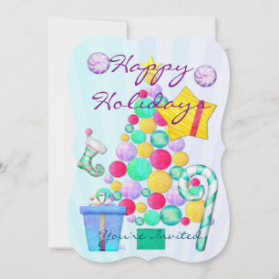 Invitation O Christmas Whimsey Folk Art