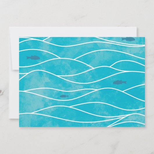 Invitation O-Fish-Ally Cinq Pêche 5e anniversaire Photo (Dos)