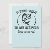 Invitation O-fish-ally Dans ma Soixante-dixième fête d'annive (Dos)