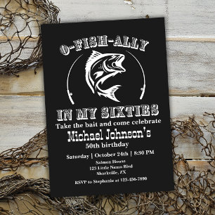 Invitation O-fish-ally Dans mes cinquante 60e anniversaire