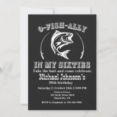 Invitation O-fish-ally Dans mes cinquante 60e anniversaire (Devant)