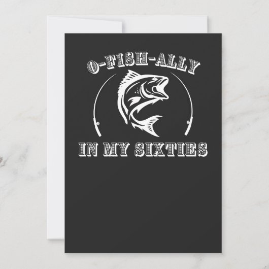 Invitation O-fish-ally Dans mes cinquante 60e anniversaire (Dos)