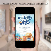 Invitation O-fish-ally One Fisherman Boy 1st Birthday