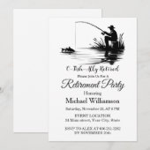 Invitation O-Fish-Ally Retired Fishing Retirement Party (Devant / Derrière)