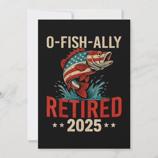 Invitation O-Fish-Ally Retraité 2025 Retraite des pêcheurs  (Devant)