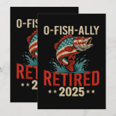 Invitation O-Fish-Ally Retraité 2025 Retraite des pêcheurs  (Devant / Derrière)