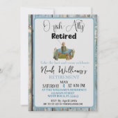 Invitation O-Fish-ally Retraité Funny Fisherman Retraite (Devant)