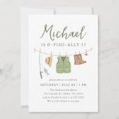 Invitation O-Fish-Ally Une pêche 1er anniversaire (Devant)