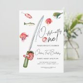 Invitation o poisson allié un 1er anniversaire (Debout devant)