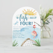 Invitation Ô Poisson Ally Quatre ! | Fête du 4e anniversaire (Debout devant)