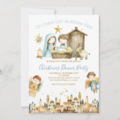 Invitation O Venez Laissez-Nous L'Admirer Christian Nativité (Devant)