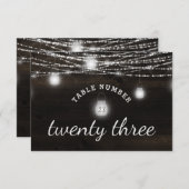 Invitation Oak Ridge Rustic Mason Jarres Mariages Numéro de t (Devant / Derrière)