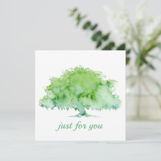 Invitation Oak vert (Debout devant)