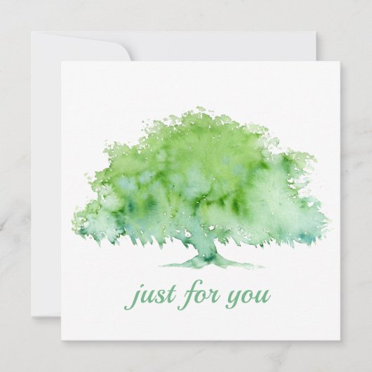 Invitation Oak vert (Devant)