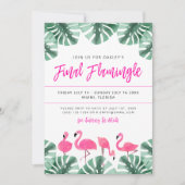 Invitation OAKLEY Final Flamingle Tropical Bachelorette Invit (Devant)