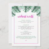 Invitation OAKLEY Final Flamingle Tropical Bachelorette Invit (Dos)