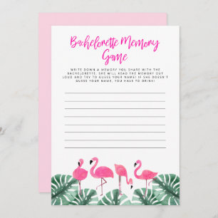 Invitation OAKLEY Flamant rose Tropical Bachelorette Memory J