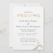 Invitation Oakwood clair moderne (Devant)