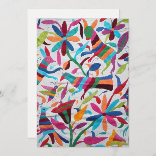 Invitation Oaxaca Mexique Boho ethnique hispanique maya (Devant / Derrière)