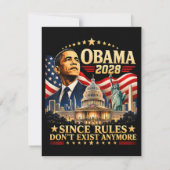 Invitation Obama 2028 Puisque les règles n'existent plus (Dos)