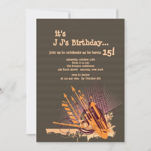 Invitation Objectif de l'invitation Sky (Devant)