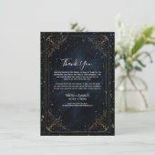 Invitation Obsidian Oracle Midnight Elegance Shimmer Mariage (Debout devant)