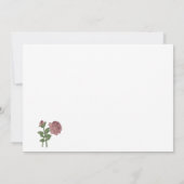 Invitation Obtenez Bien Bientôt Minimal Floral Simple (Dos)