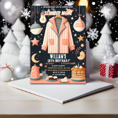 Invitation Obtenez des étoiles Sleepover Fête de bois 13e ann