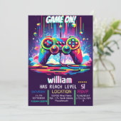 Invitation Obtenez des garçons cool enfants niveau de jeu jus (Debout devant)