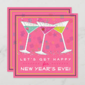 Invitation Obtenez heureux sur le cocktail intelligent d'Ève (Devant / Derrière)