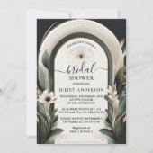 Invitation Obtenir Bois Arbre Rustique Grange Arche Fête des (Devant)