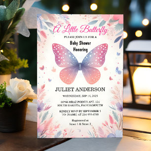 Invitation Obtenir Bug Boho Soft Glow Live Butterfly Baby sho